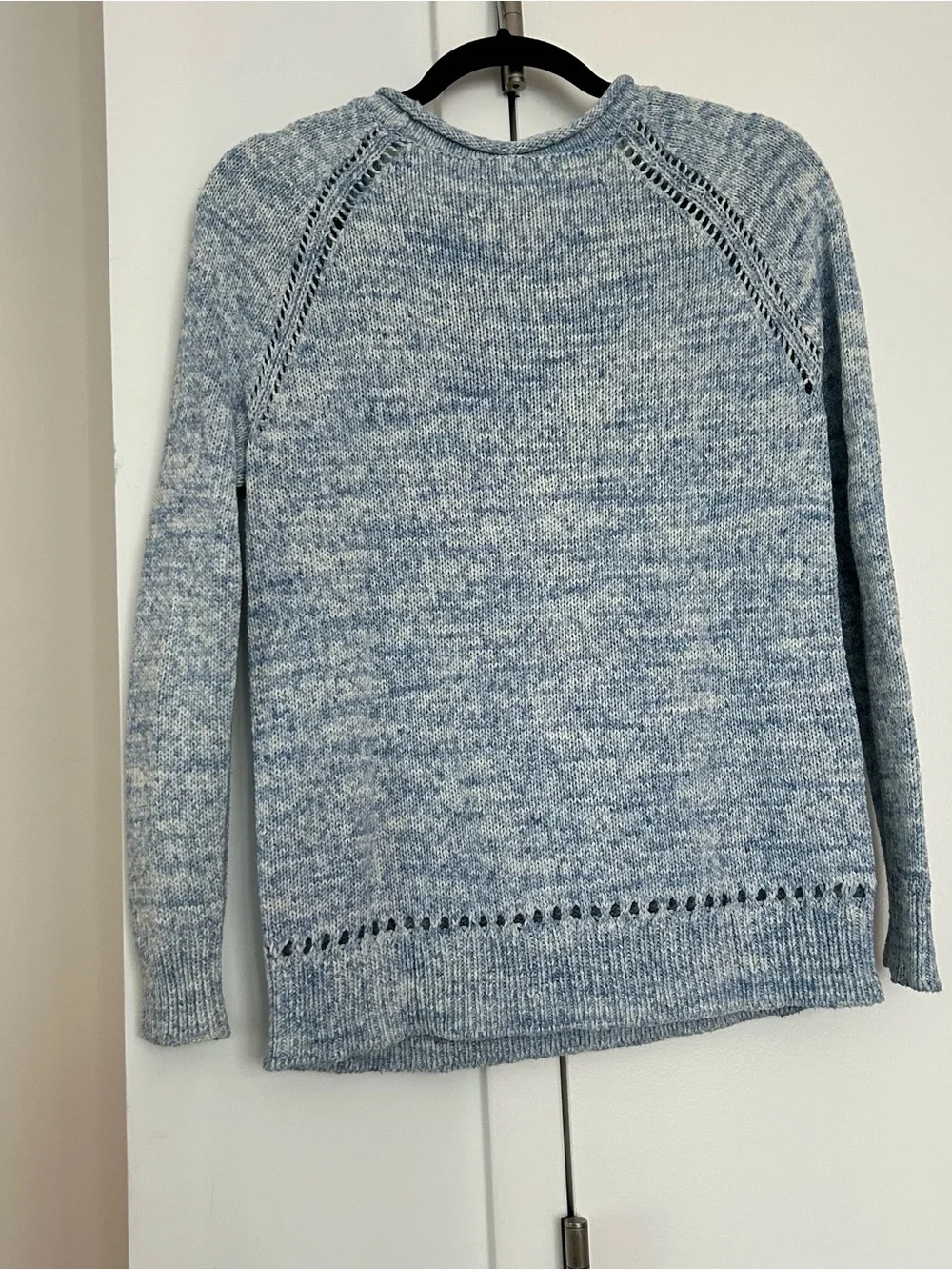J. Crew - Crew Neck Knit Pullover Light Blue Marled Sweater